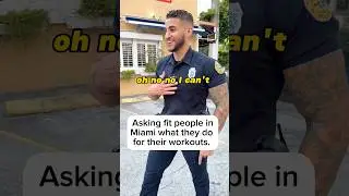 Asking fit guys in Miami what they do for their workouts. #miami #miamibeach #bodybuilding #workout
