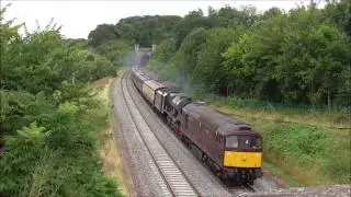 BR Royal Scott 46100 WCR  33207 Royal Duchy Stock Movment @ Twerton Tunnels 29/7/2017