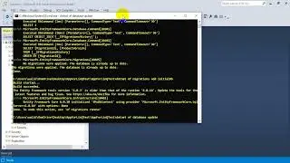 dotnet ef database update|dotnet ef migrations add initialdb | add migrations -context dbcontext