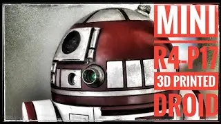 Custom r2-d2 R series astromech mini 3d printed droid r4-p17