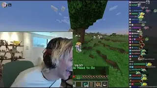 xQc's 5Head Lava Trap 1v4 Minecraft Manhunt Challenge