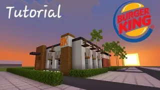 Tutorial: How to make a Modern Burger King IN MINECRAFT!!!!!