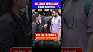 SBI Clerk Mains Exam Analysis #bankingwallah #sbiclerkmains #ytshorts
