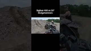 Big Bear 400 на 30-дюймовых Sludgehammer #grizzlygreg #offroad #yamaha #yamahabigbear