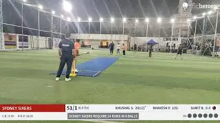 SYDNEY SIXERS vs DREAM SQUAD CRICKET CLUB Live Cricket Match | FCPL CRICKET TOURNAMENT  Season -6 Li