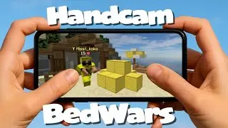 Handcam Playing Bedwars on Phone | Pojavlauncher!!