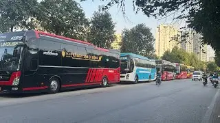 Mua b&aacute;n xe kh&aacute;ch cũ 16 chỗ 29 34 45 47 chỗ v&agrave; xe giường nằm thaco county transit universe mobihome