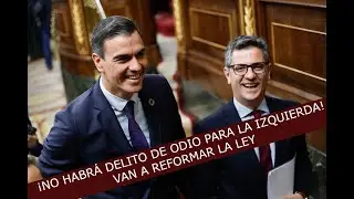 &iexcl;PLANEAN una ley de DELITO DE ODIO A LA CARTA!