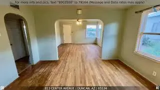 Priced at $115,000 - 813 Center Avenue, Duncan, AZ 85534