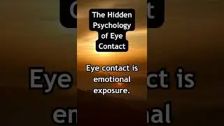 Eye Contact Reveals What Words Hide 👁️🖤 #love #quotes #psychologyfacts