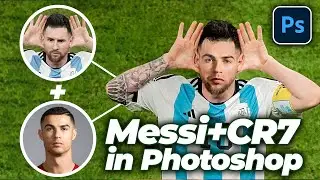 Could Ronaldo and Messi Be Siblings? [Photoshop Tutorial]
