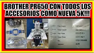 SE VENDE BORDADORA BROTHER PR650 COMO NUEVA CON TODOS SUS BASTIDORES 28 DIAS USO SOLO 5000 DOLITAS