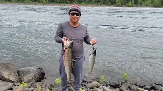 Columbia River Salmon Plunking and Fishing