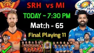 IPL 2022 | Sunrisers Hyderabad vs Mumbai Indians Playing 11 | SRH vs MI Playing 11 2022
