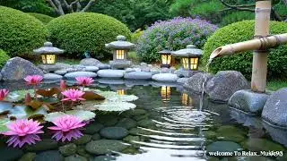 Soothing Healing Music 🌿 Bamboo Water Flow for Inner Peace, Stress Relief & Restful Sleep
