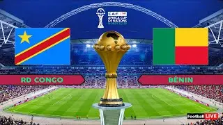 RD CONGO vs BÉNIN - Coupe d'Afrique des Nations 2025 CAN | Match complet | Simulation PES
