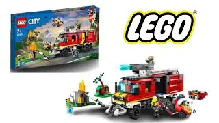 Lego City 60374 Fire Command Truck  - Lego Unboxing and Speed Build Review 