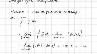 Oneigenlijke integralen