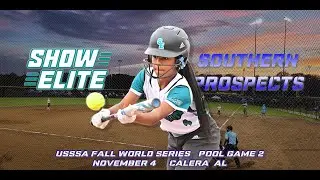 USSSA 12U Fall World Series - Pool Game 2 - Show Elite Vs Southern Prospects - November 4, 2022