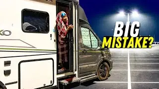 Our First Time RV Camping at WALMART - Scary Door Knocks (Salem MA RV Life)