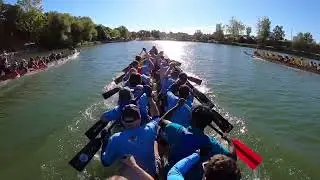 Christie Lake 2020 200m race with crash. #woodstockdragonboat #woodstockwave