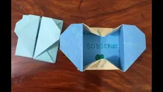 Origami Heart Box & Envelope - With Secret Message || Easy Tutorial