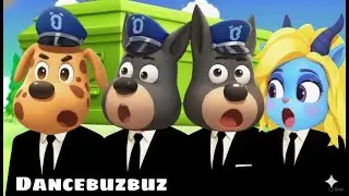 Sheriff Labrador |  Hot VS Cold Challenge | Fun Story |Coffin Dance Song | Dancebuzbuz