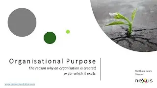 Organisational Purpose in a nutshell