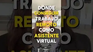 🤑 TRABAJO DE ASISTENTE VIRTUAL 💻 D&oacute;nde conseguirlo #asistentevirtual #asistenciavirtual