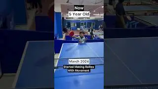 4 Year old Boy Table Tennis Progress| Transformation in One Year