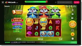 Tried McLuck Version Play 3 Super Hungry Pandas 1/22/26 3:09pm 1st Cash Out in a while!