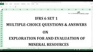 IFRS 6 Exploration for and Evaluation of Mineral Resources Multiple-choice Questions and Answers Set