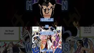 Magellan vs Warlords || #whoisstrongest #magellan #blackbeard #mihawk #onepiece #shorts