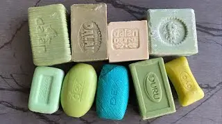 Cutting green dry soap | Резка сухого мыла | Carving dry soap