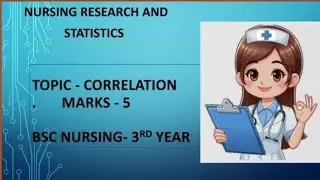 Correlation coefficient, Nursing Research And statistics 