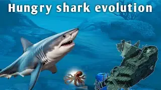 The megalodon shark||Hungry shark evolution game||best game play
