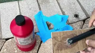 Pool Coping Chip Repair with Epoxy