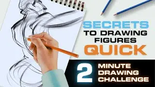 Secrets to Drawing Figures Quick, 2 Minute Challenge: FORCE Friday 87