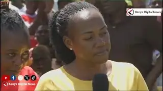 Emotional!! Slain MP Charles Ong'ondo Were widows painful tribute in front of Wanga &other Leaders