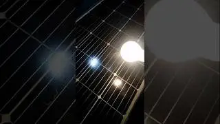 Solar Plate Work on Bulbs at night.