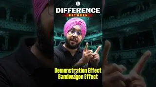 Difference Between Demonstration Effect and Bandwagon Effect #PW #Shorts #Economics