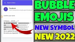 Bubble+Emoji Name Facebook account | How to make emoji name Fb account || New bubble symbol 2021