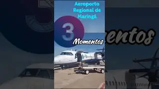 3 momentos no Aeroporto Regional de Maring&aacute; no Paran&aacute; | Brasil. Aeroporto muito limpo e organizado.