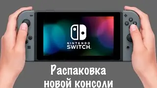 Распаковка Nintendo Switch с серыми джойконами