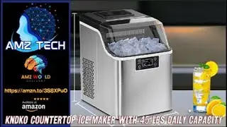 Describing kndko Countertop Ice Maker with 45 Lbs Daily Capacity, Amazon