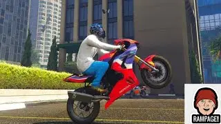 GTA 5 MOTORCYCLE (cbr) COP CHASE ADVENTURE 😁(EP.81) #4K #RP #NVE #REDUX