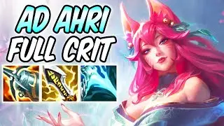 AD AHRI MID 100% FULL CRIT | New Build & Runes Season 11 | Spirit Blossom Ahri | League of Legends