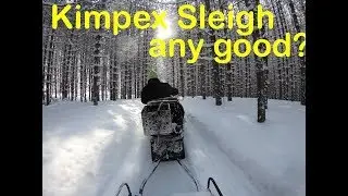 Kimpex Dog Type Folding Sleigh (for Snowmobile) in Action