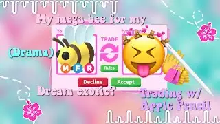 Trading my MEGA BEE for my DREAM EXOTIC (asmr trading with Apple Pencil)