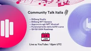🇮🇹 Community Talk Italia Ep.1 - Cosa sono i Music NFT? Come funzionano i Music NFT?